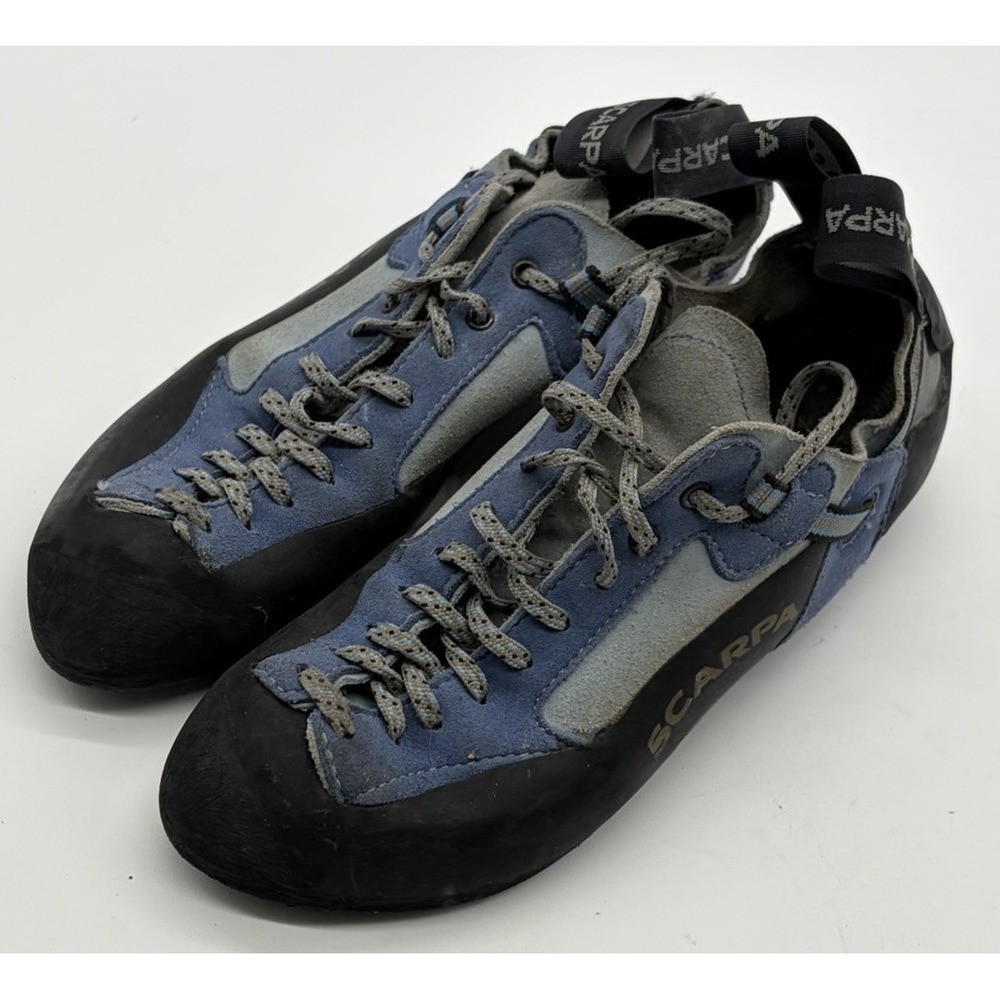 Scarpa Techno Climbing Shoes Blue Women's Size 5- Made in Italy